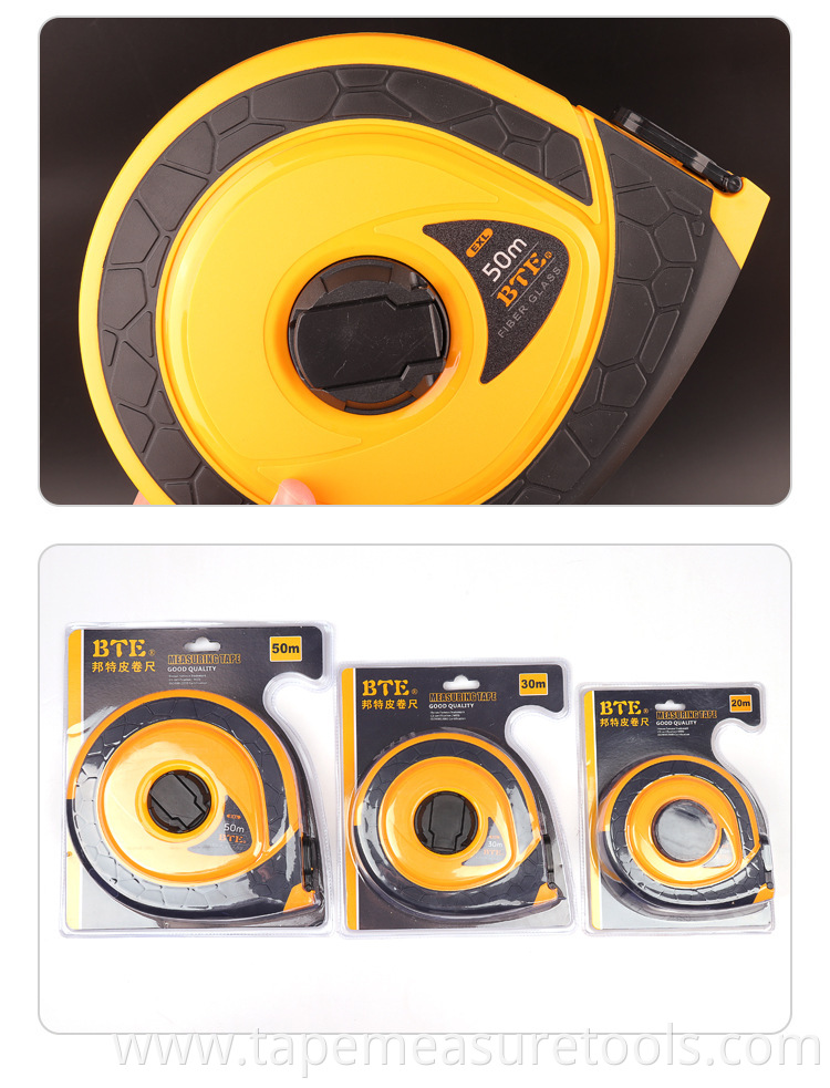 50 meters thick fiber tape 30 meters 20M insulated tape measure custom LOGO ruler tape measure